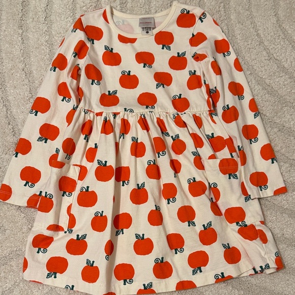 Hanna Anderson- Orange Pumpkin Print Dress - Picture 1 of 3